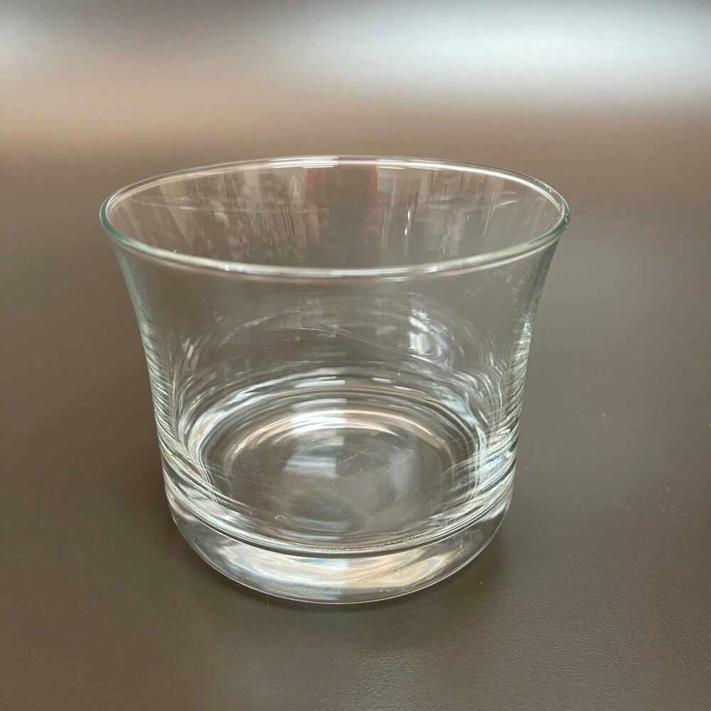 Clear‎ Jar Drinking Glass 3 1/8" high x 3 7/8" across